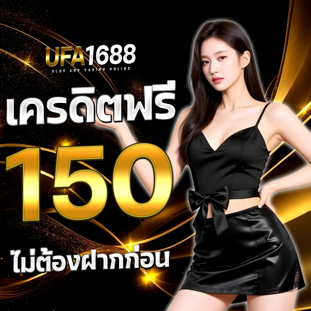 UFA1688 โปรโมชั่นเครดิตฟรี 150 ไม่ต้องฝากก่อน พร้อมสาวสวยในธีมสีดำทอง